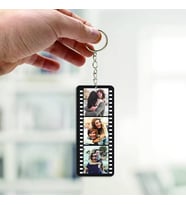 Kişiye Özel Fotoğraflı Film Şeridi Tasarımlı Hediyelik Anahtarlık