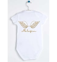 Meleğim Özel Tasarım Bebek Zıbın Pamuklu Çıtçıtlı Body