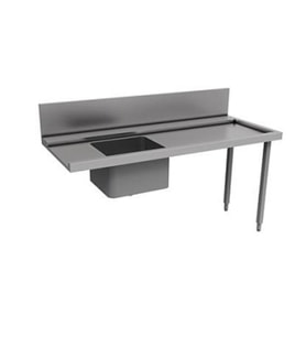 Electrolux Professional Bulaşık Giriş Tezgahı, Tek Evyeli (500x400 Mm), Giyotin Tip Bulaşık Makinesi İçin, Filtreli, Sağdan Sola - 1800 Mm PTSBHT18R