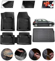 Renault Megane 2 Hatchback 2002-2009 Uyumlu Paspas Araca Özel Bagaj Havuzu MBS Siyah