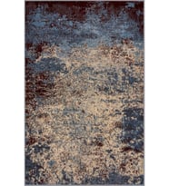Eliana Home Baskılı, Yıkanabilir Kaymaz Taban Salon Halısı LNA1817 100x150 cm (Kahverengi)