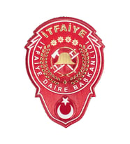 İTFAİYE Gögüs Arma 3d Plastik,  Yeni Tip, Cırtlı, 1. Kalite (Çok Renkli)