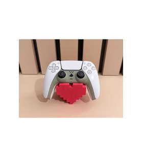 PS5 Kol Tutucu Aparat, Retro Kalp PS5 Konsol Aparatı, PS5 Joystick Standı Dualshock 5 stand