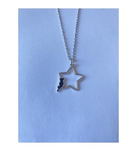 Star Yıldız Kedi Gotik Kolye (Gümüş)