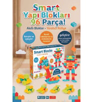 Akıllı Bloklar Yaratıcı Atölye 96 Parça Eğitici Yapı Seti 3+ Yaş