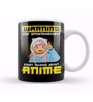 Funny Warning May Start Talking About Anime Kupa Bardak Porselen