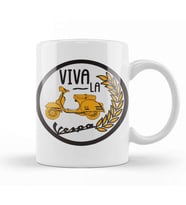 Viva La Vespa Circle Kupa Bardak Porselen
