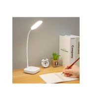 Kablosuz Dokunmatik LED Masa Lambası, Renkli ve Dimmer Ayarlı, Şarjlı (Krem)