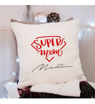Süper Anne ( Super Mom ) Tasarımlı Yastık Kişiye Özel