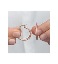 Gümüş Rose 3 mm Burgu Şarnel Küpe CSR2185350