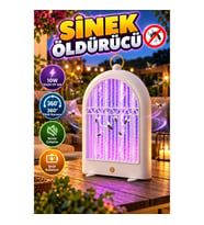 Şarjlı 10W UV Sinek Öldürücü Lamba – Sessiz ve 360° Etkili