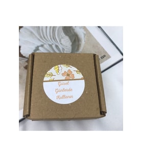 Güzel Günlerde Kullanın Mat Etiket Turuncu Sonbahar Tema Sticker 4 Cm - 40 Adet