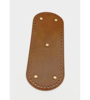 Angel Çanta Aksesuar Suni Deri Taba Renk 30X12 cm Oval Çanta Tabanı (Light Gold Aparatlı)