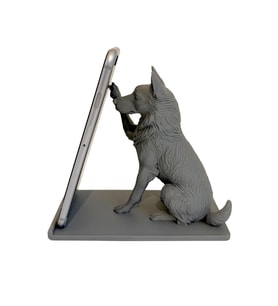 Sevimli Köpek Telefon Standı – Dekoratif Masaüstü Telefon Tutucu