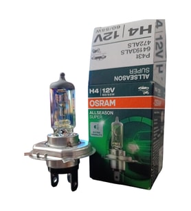 Osram H4 55/60W  HALOJEN AMPÜL Allseason Super +%30 Kolormatik Kar Ve Sis Için Özel 4 MEVSİMLİK