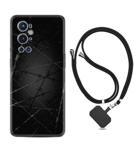 Tecno Spark 9 Pro Kılıf Silikon Boyun Askılı İpli Desenli Silikon Dikenli Tel 1779