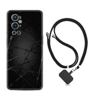 Tecno Spark 9 Pro Kılıf Silikon Boyun Askılı İpli Desenli Silikon Dikenli Tel 1779