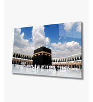Kabe Kutsal Topraklar Dini Duvar Dekoru Cam Tablo 4mm Dayanıklı Temperli Cam