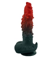 Censan Kırmızı Siyah Canavar Dildo Model 1
