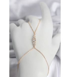 Pirinç Gold Renk Zirkon Taşlı Kadın Şahmeran - TJ-SN753