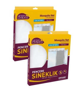 2 Adet 150x130 Cm Pencere Sinekliği Tül Sineklik Perde