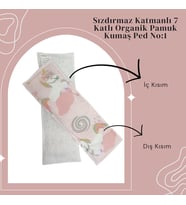 Bezhane Baby 7 Katlı Yıkanabilir Bebek Pedi Pembe Unicorn Desen 1 Numara