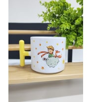 Küçük Prens ve Yıldız  Desenli Porselen T Kupa Bardak Latte Fincanı