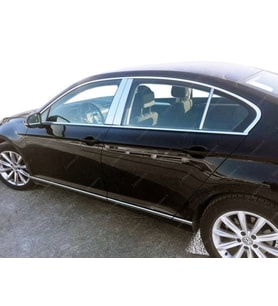 VW Passat B8 Krom Kapı Direk Seti 6 parça 2014-2019 Paslanmaz Çelik
