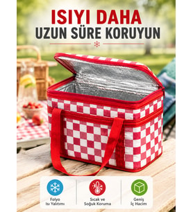 Çok Amaçlı Isı Yalıtımlı Termos Çanta Piknik Kamp Seyahat ve Market Kullanımına Uygun