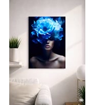 FLORAL WOMAN4 TASARIM MDF TABLO (27X18)