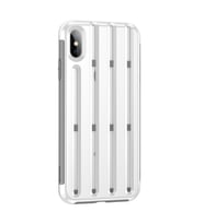 Vendas iPhone XS Max Cycling Serisi Bisiklet Kask Tasarımlı Premium Silikon Kılıf (Gri)