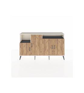 Arges Konsol 5 Raflı 4 Kapaklı 176x30x99 Aytaşı-Çam/Antrasit