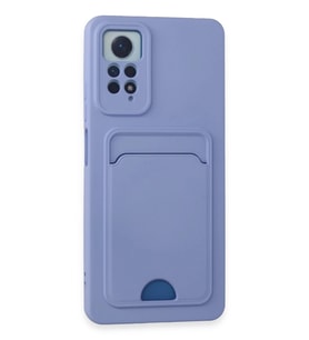 Durukar® Redmi Note 12 Pro 4G Kılıf Kelvin Kartvizitli Silikon - Lila