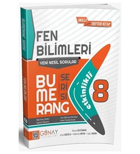 Günay Yayınları 8. Sınıf LGS Bumerang Serisi Fen Bilimleri Soru Bankası / Kolektif / Günay Yayınları / 9786257150385 (Çok Renkli)