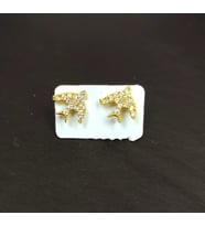 Gold Altın Güvercin Kuş Gümüş Küpe