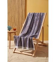 Lacivert Poseidon %100 Pamuklu Plaj Havlusu 70x140 cm