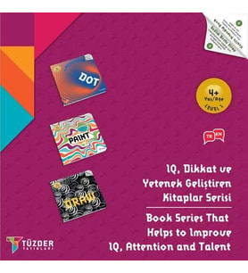 4+ Yaş LEVEL-1 (DOT-PAINT-DRAW)/ IQ Dikkat Ve Yetenek Geliştiren Kitaplar Serisi
