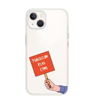 Iphone 14 Uyumlu Psikolojim İflas Etmiş Tasarımlı Şeffaf Telefon Kılıfı