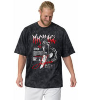 Tasarım The King Michael Jackson Efsane Şarkıcı Baskılı Unisex Oversize Vintage Yıkamalı Tişört