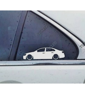 Jetta mk6 Kelebek Cam Oto Sticker 2 Adet
