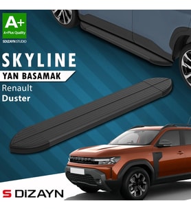 S-Dizayn Renault Duster 3 Skyline Siyah Yan Basamak 183 Cm 2024 Üzeri A+ Kalite