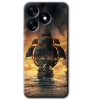 Tecno Spark 10 4G Kılıf HD Desen Baskılı Kılıf - Siyah İnci
