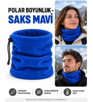 Unisex Polar Boyunluk, Kadın ve Erkek Uyumlu, Kışlık Ayarlanabilir Bağcıklı Yumuşak Polar Boyunluk