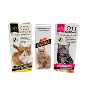 Kediler İçin Biocol + OmegaSedPro + OmegaVitPro
