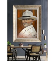 Gümüş Çerçeveli Atatürk Tablo ds191