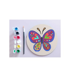 AHŞAP MANDALA 20x20 cm DAİRE MDF üzerine UV baskı modeller- DESENLİ ÇOCUK MODELİ Mandala Set Boyama