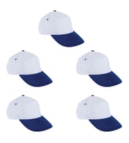 BK Gift  Sublimasyon Mavi Siperli Şapka - (5'li Paket)