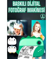 Mulvxkrg Krg02 Çocuklar İçin Özel Fotoğraf Makinesi Printer Kamera Taşınabilir Hd (Mulvix)