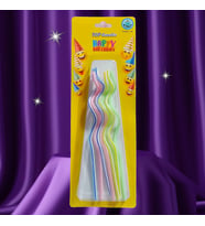 RENKLİ SPİRAL PASTA MUMU 8 ADET RENKLİ SPİRAL DOĞUM GÜNÜ MUMU MULTİ COLOR SPİRAL BIRTHDAY CANDLE