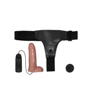 16 cm Yeni Nesil Belden Bağlamalı İçi Dolu Titreşimli Strapon Penis
